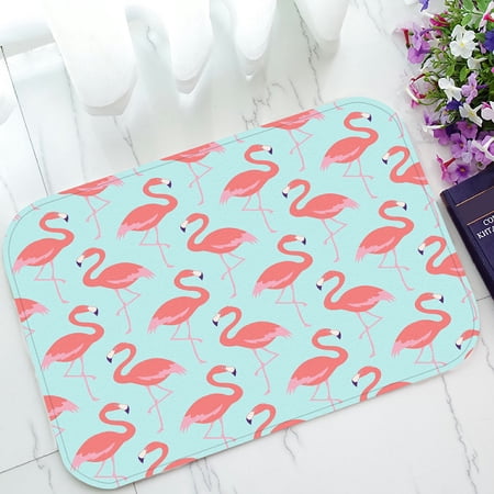 ECZJNT flamingo bird pattern Welcome Doormat Bath Mat Rug Entrance Rug Floor Mats 23.6x15.7 inch