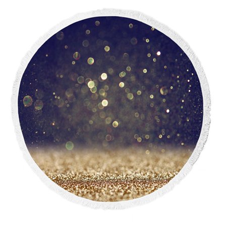 ECZJNT glitter vintage lights defocused Beach Towel Beach Blanket Beach Yoga Mat
