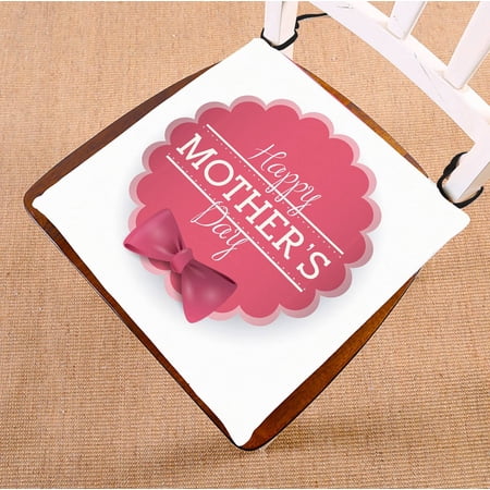 ECZJNT happy mothers day pink bowknot seat pad chair pads seat cushion 18x18 Inch