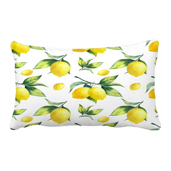 ECZJNT lemon white Pillow Case Pillow Cover Cushion Cover 20x30 Inch