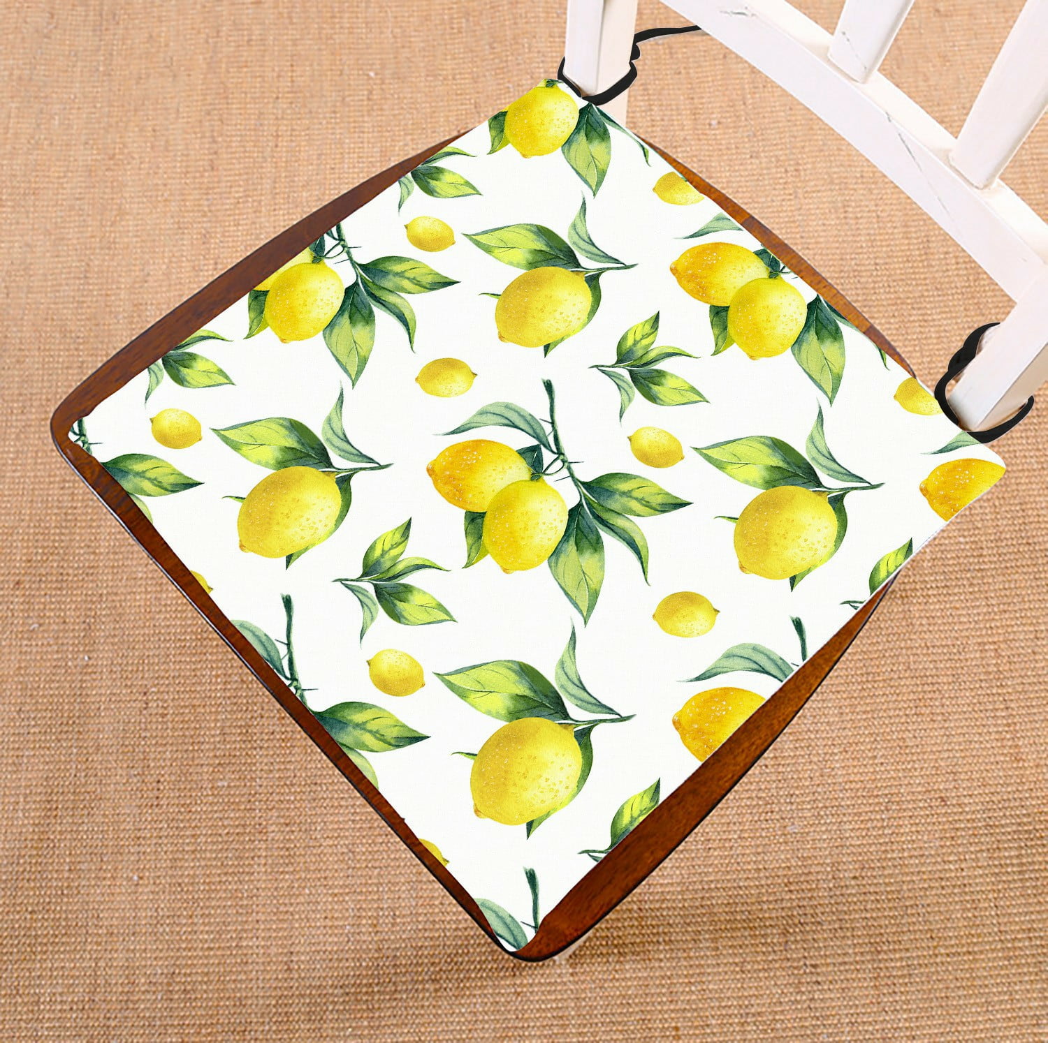 ECZJNT lemon white seat pad chair pads seat cushion 16x16 Inch