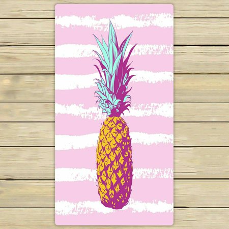 ECZJNT pineapple tropical fruit Beach Bath Towels Shower Towel For Home Outdoor Travel 30x56 Inch