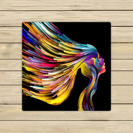 ECZJNT streaks color subject art Beach Bath Towels Shower Towel For Home Outdoor Travel 13x13 Inch