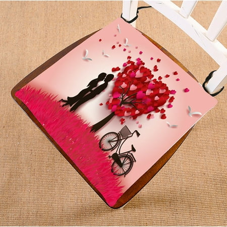 ECZJNT valentine day love tree spring season seat pad chair pads seat cushion 20x20 Inch