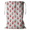 thumbnail image 1 of ECZJNT watercolor strawberry pattern Storage Basket Laundry Bag with Drawstring 24x32 Inch, 1 of 2