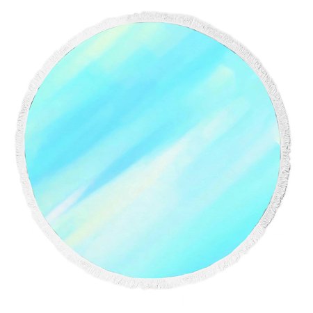ECZJNT watercolor wet brush paint cold line element Beach Towel Beach Blanket Beach Yoga Mat