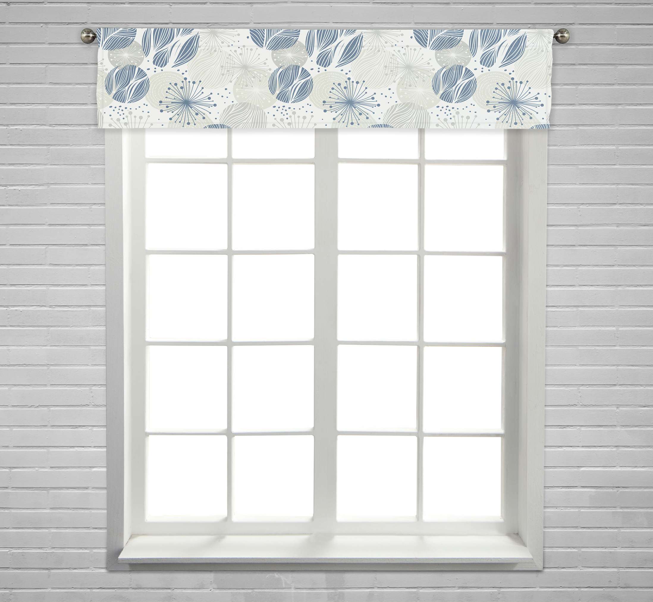 ECZJNT whimsical hand drawn Window Curtain Valance Rod Pocket Size 54x12 Inch