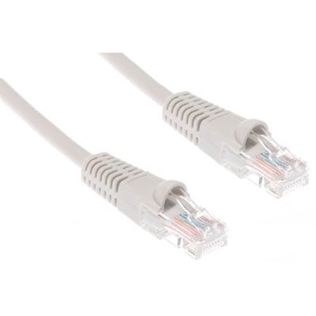 ECore Cables 5 FT Cat5e Ethernet Patch Cable - Snagless Boot - Gray - RJ45 EC530-05 GY
