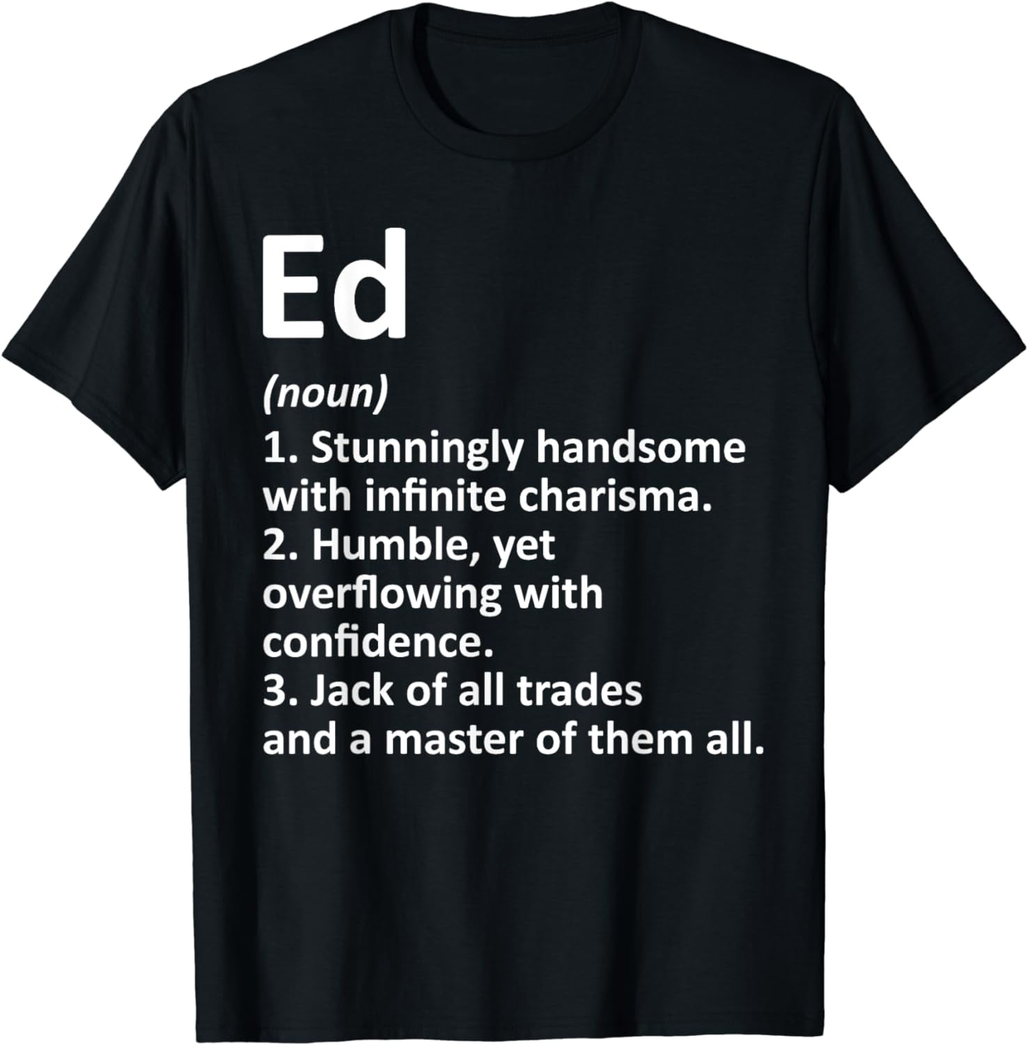 ED Definition Personalized Name Funny Birthday Gift Idea T-Shirt ...