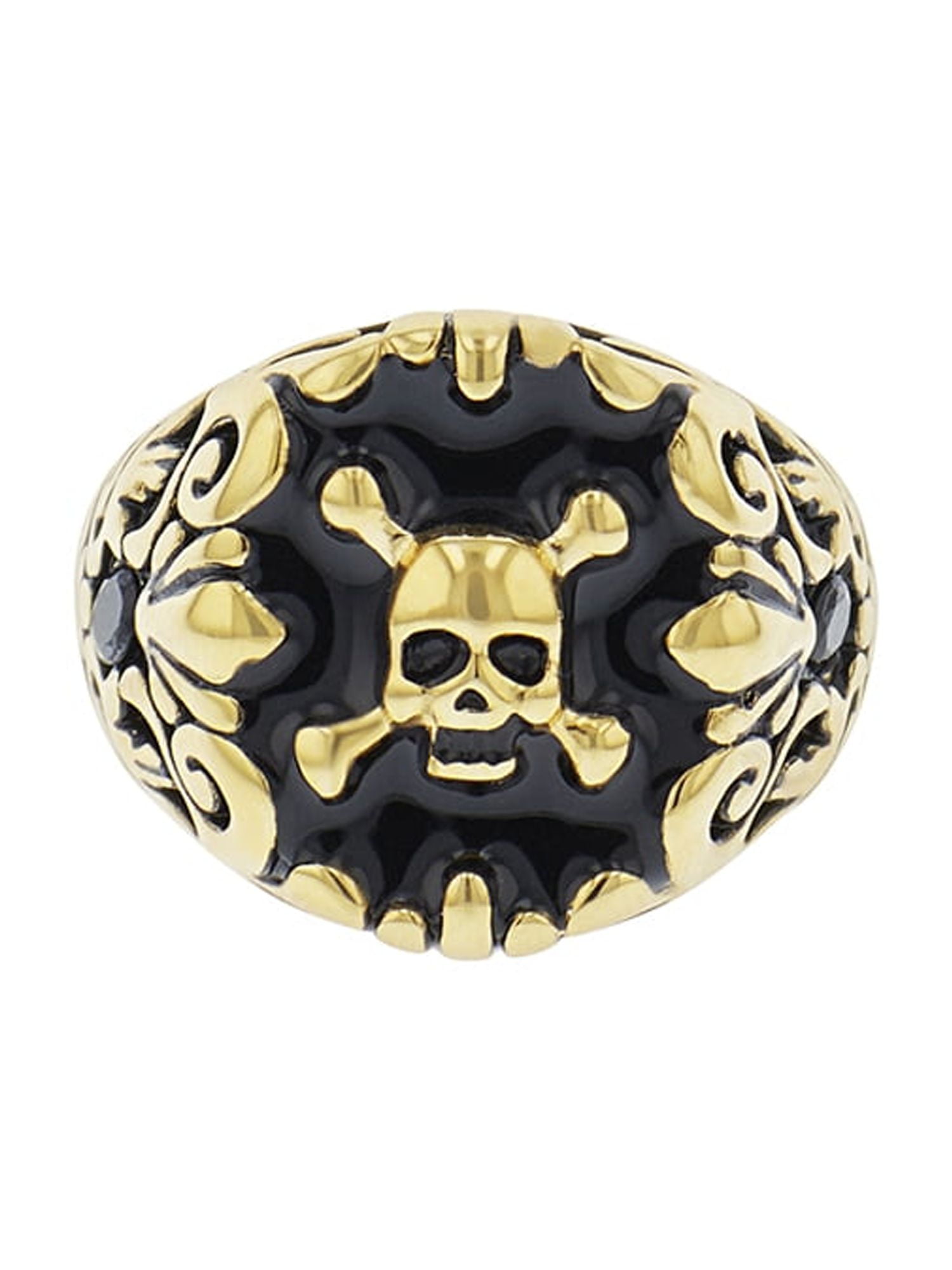 ED HARDY Men's Stainless Steel Gold-Tone Classic Pirate ED HARDY Men's Stainless Steel Gold-Tone Classic Pirate