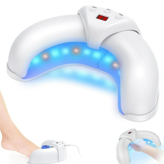 ED Nail Lamp, Professional UV Gel Nail Dryer with 22 Beads with 3 Timers, Fast Curing Nail Light with Auto Sensor, Portable Professional Auto Sensor UV Gel Polish Dryer for Salon and Home Use