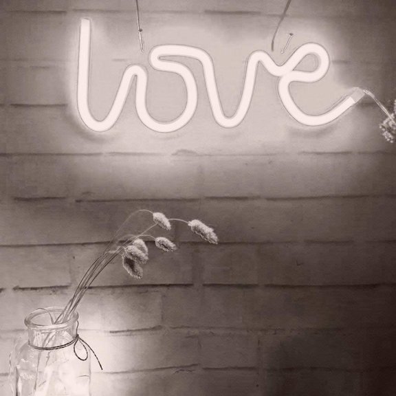 ED Neon Night Light, Signs Neon Lights Wall Decorative Night Light Battery and USB Powered