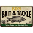 thumbnail image 1 of ED'S Bait & Tackle Metal Sign Man Cave 8x12 208120016376, 1 of 1