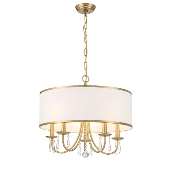 ED0662205VG Crystorama Lighting Adalynn - 5 Light Chandelier-19 Inch Tall and 22 Inch Wide