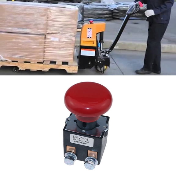 ED125-36 48V 125A Emergency Disconnect Stop Switch for Big EZ30 E30 D40 EZ40 111551000800 Electric Forklift Stacker