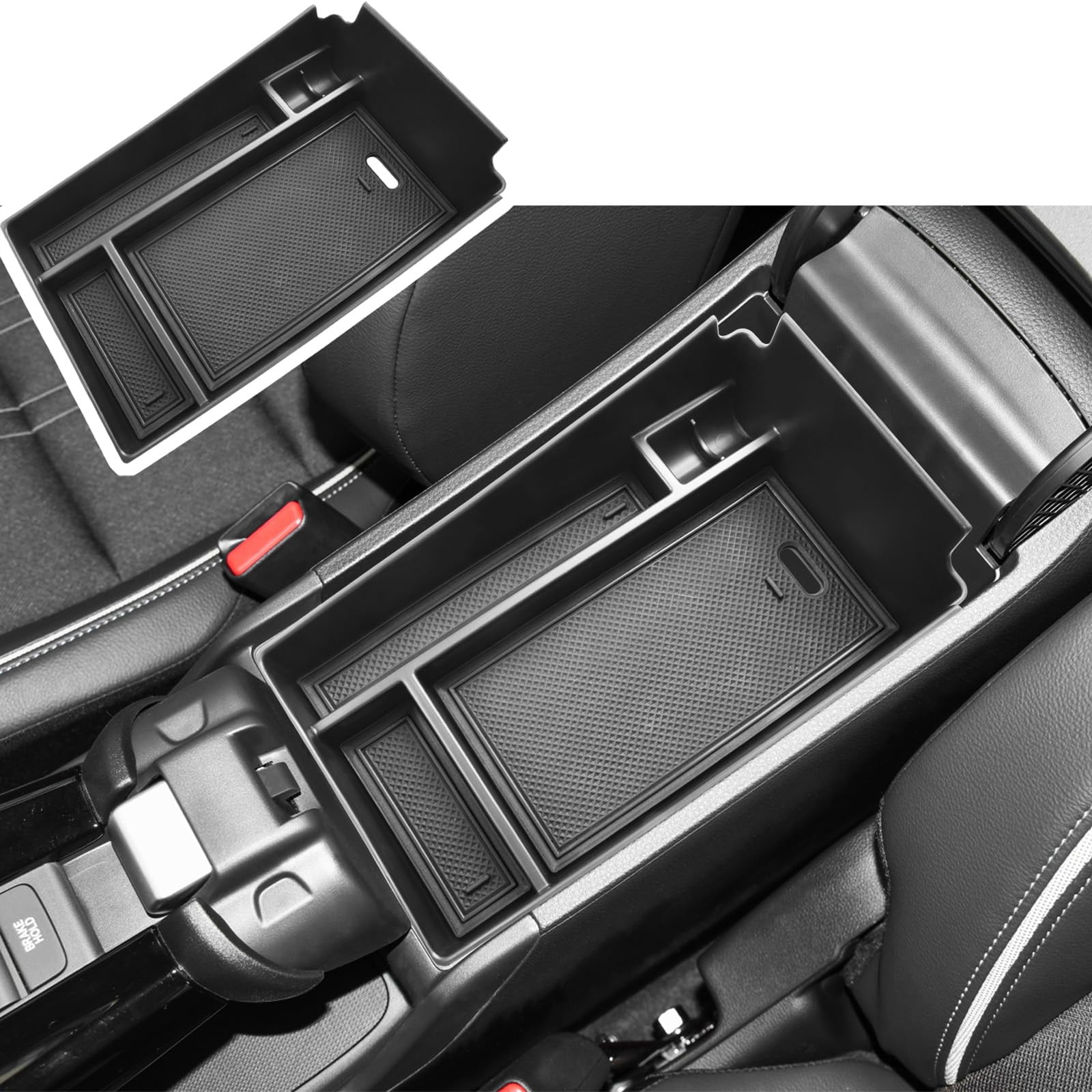 3-Piece Center Console Organizer Bundle For 2023-2025 Honda Pilot & 2026 Passport – Tray, Divider & Hidden Drawer