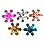 EDC 6 spoke Fidget Spinner, Stainless Steel Bearing, 3-5Min Spin time, Improves attention, behavior, emotions, memory, organizational skills, Reduces stress & anxiety. in 3-7 days