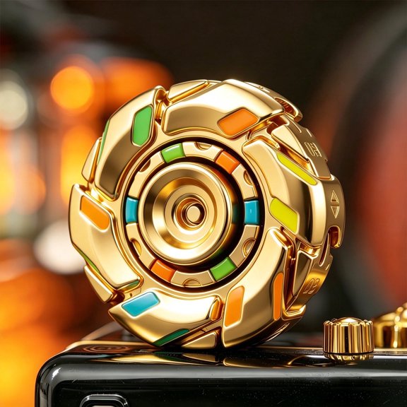 EDC B08 Glow In The Dark Metal Fidget Spinner Openable Armor Stress Relief for Adults