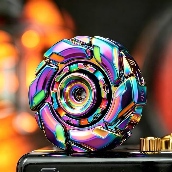 EDC B08 Glow In The Dark Metal Fidget Spinner Openable Armor Stress Relief for Adults