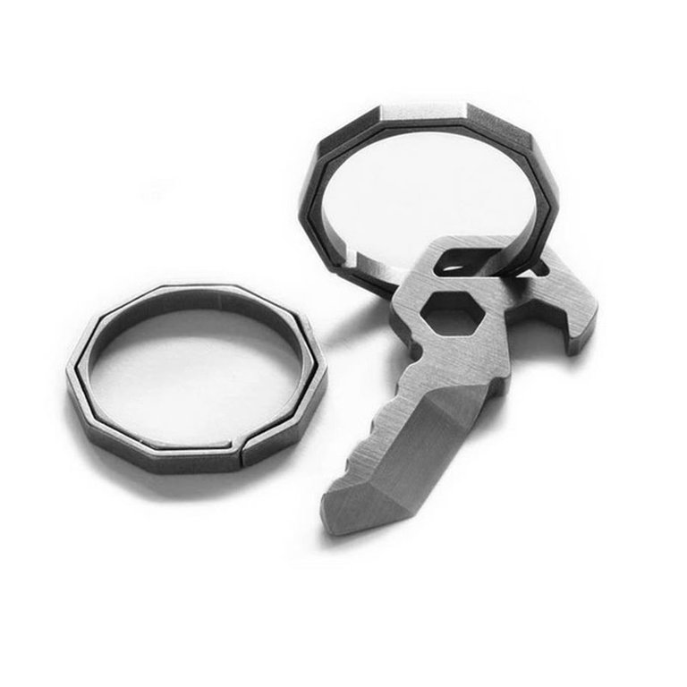 EDC Colorful Titanium Alloy Carabiner Climbing Buckle Keyring