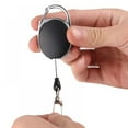 thumbnail image 1 of EDC Heavy Duty Steel Cord Retractable Gear Reel Pull Key Ring Key Chain Keyring, 1 of 5