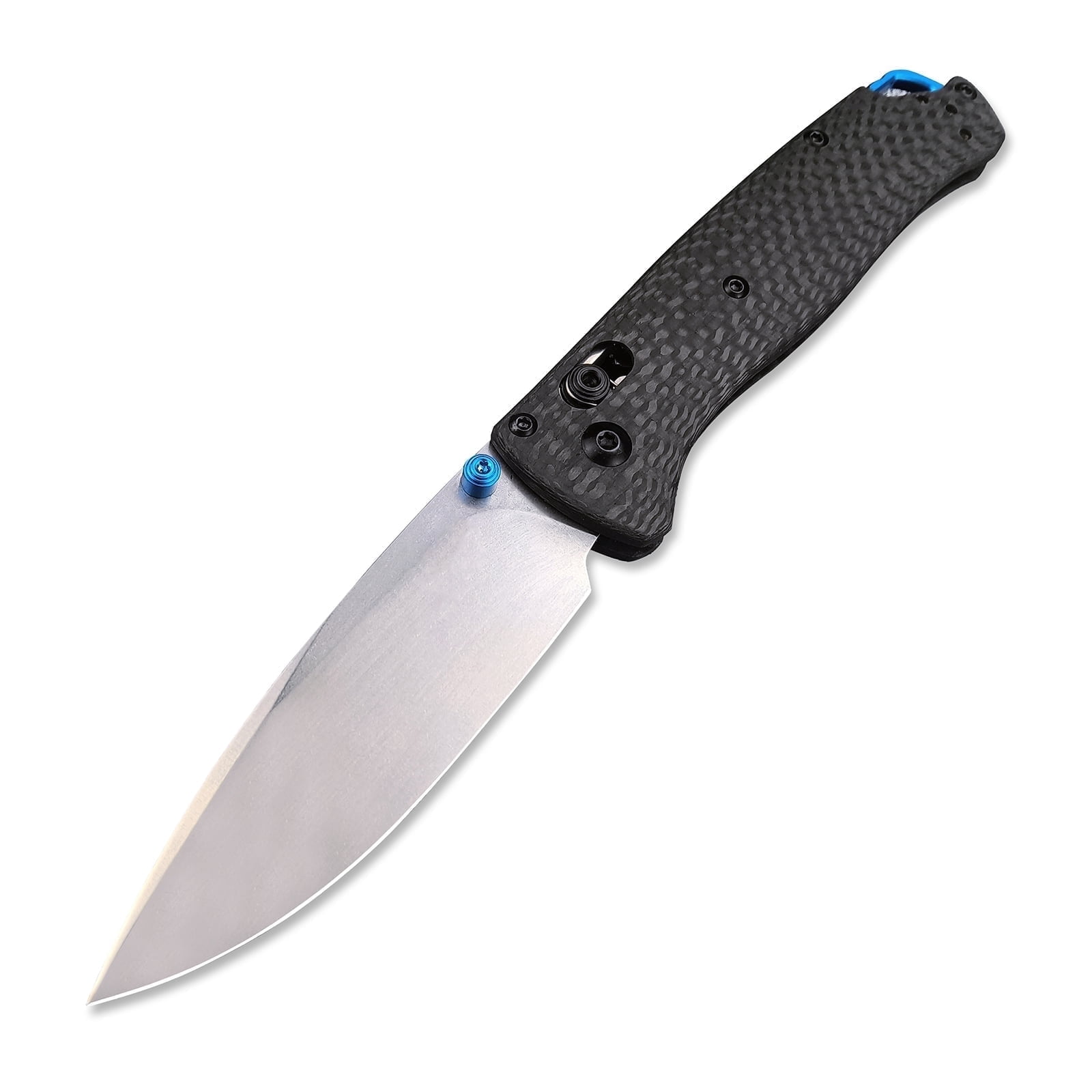 EDC Men's Everyday Folding Pocket Knife with Carbon Fibre Handle and Manual Opening for Camping , Black