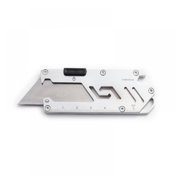 EDC Multifunctional Bottle Opener Multipurpose Utility Blade Pocket EDC Knife Parcel Letter Package Opener Paper Knife Cutter
