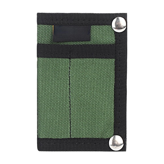 EDC Pouch, EDC Organizer, Mini Tool Pouch for Knife/Flashlight/Tactical Pen/Card-Men's Slim Pocket Organizer for Daily Carry, 4.5 x 3 inch (Green)