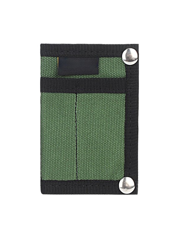 EDC Pouch, EDC Organizer, Mini Tool Pouch for Knife/Flashlight/Tactical Pen/Card-Men's Slim Pocket Organizer for Daily Carry, 4.5 x 3 inch (Green)