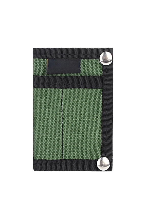 EDC Pouch, EDC Organizer, Mini Tool Pouch for Knife/Flashlight/Tactical Pen/Card-Men's Slim Pocket Organizer for Daily Carry, 4.5 x 3 inch (Green)