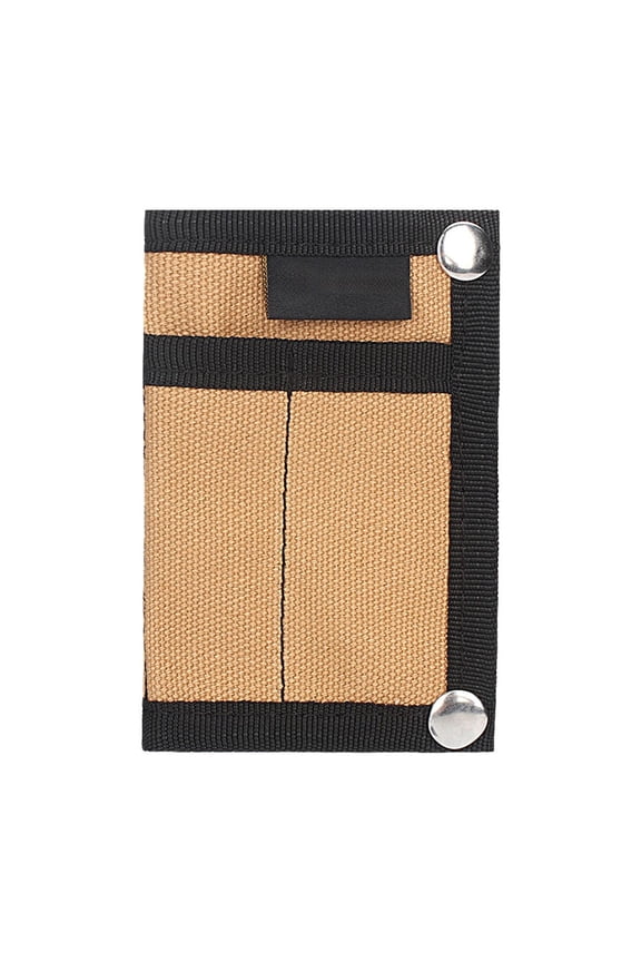 EDC Pouch, EDC Organizer, Mini Tool Pouch for Knife/Flashlight/Tactical Pen/Card-Men's Slim Pocket Organizer for Daily Carry, 4.5 x 3 inch (Yellow)