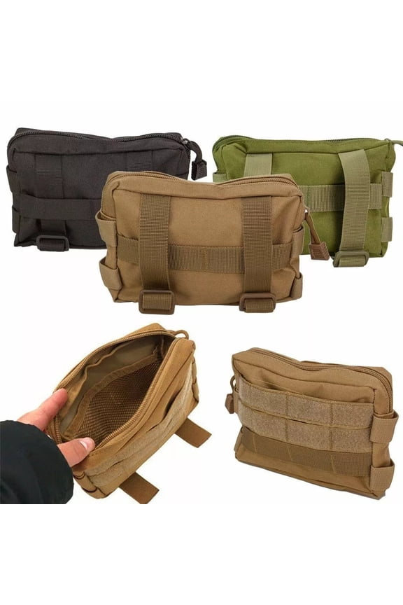 EDC Pouch Multi-purpose Belt Waist Pack Bag Utility Phone Pocket Black