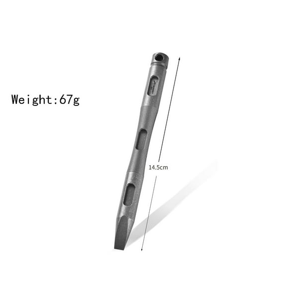 EDC PryBar Titanium Multifunctional Outdoor Tool Easy to Carry Camping Crowbar (StoneWash)