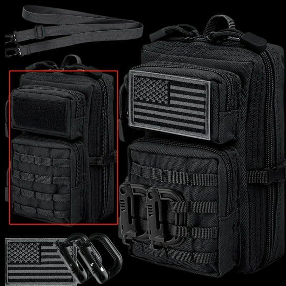 EDC Tactical Crossbody Backpack,No shoulder straps