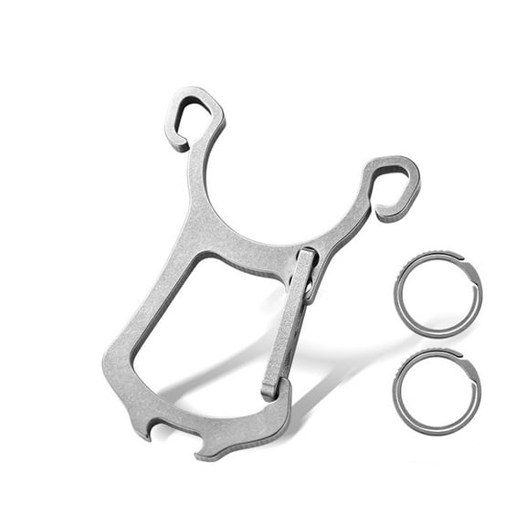 EDC Tool Titanium Multi-functional Keychain with Bottle Opener Lightweight Protable Multi-tool