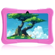 EDDBNi 7" Kids Tablet 6GB RAM 32GB ROM Android Tablet Computer for Children parental controls Eye Protection Toddler Tablet for Ages 4-12 Pink