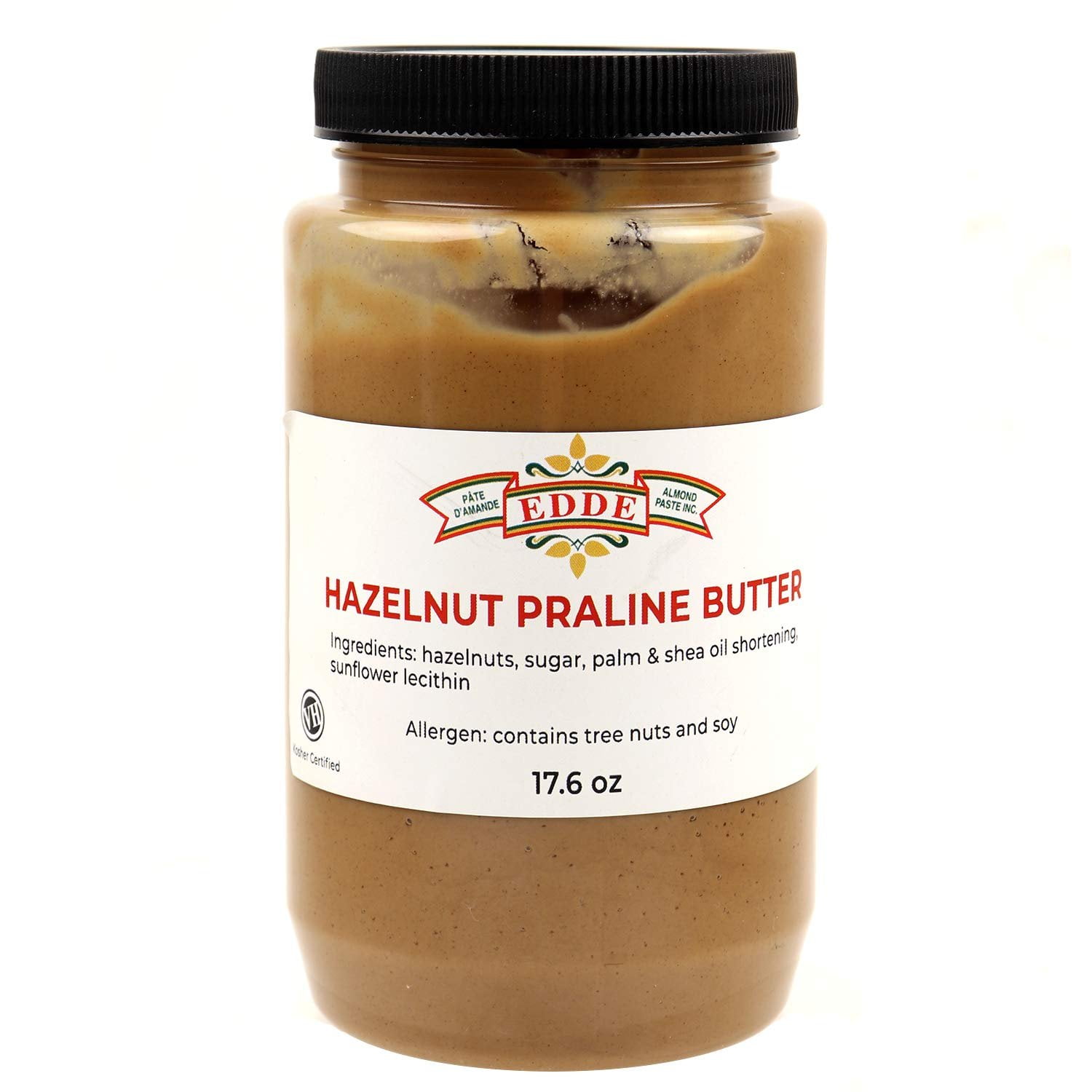 EDDE Hazelnut Praline Butter 17.6 Ounce 500 Grams