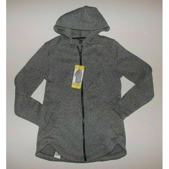 EDDIE BAUER Womens Radiator Fleece Long Full Zip Jacket, Carbon Gray, Small