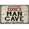 thumbnail image 1 of EDDIE'S Man Cave Sign Rustic Garage Decor Gift 8x12 Metal 208120035139, 1 of 1