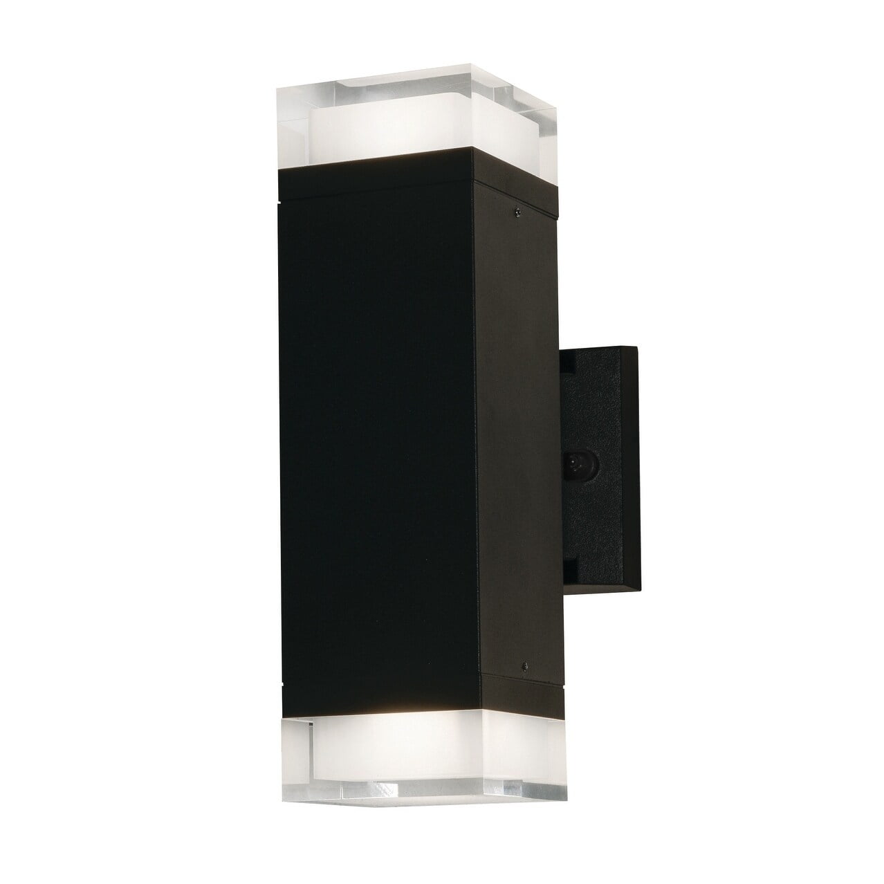 Edmund Black Aluminum LED Outdoor Wall Sconce