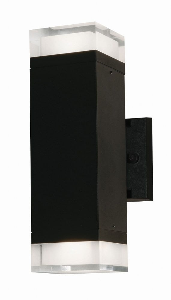 Edmund Black Aluminum LED Outdoor Wall Sconce