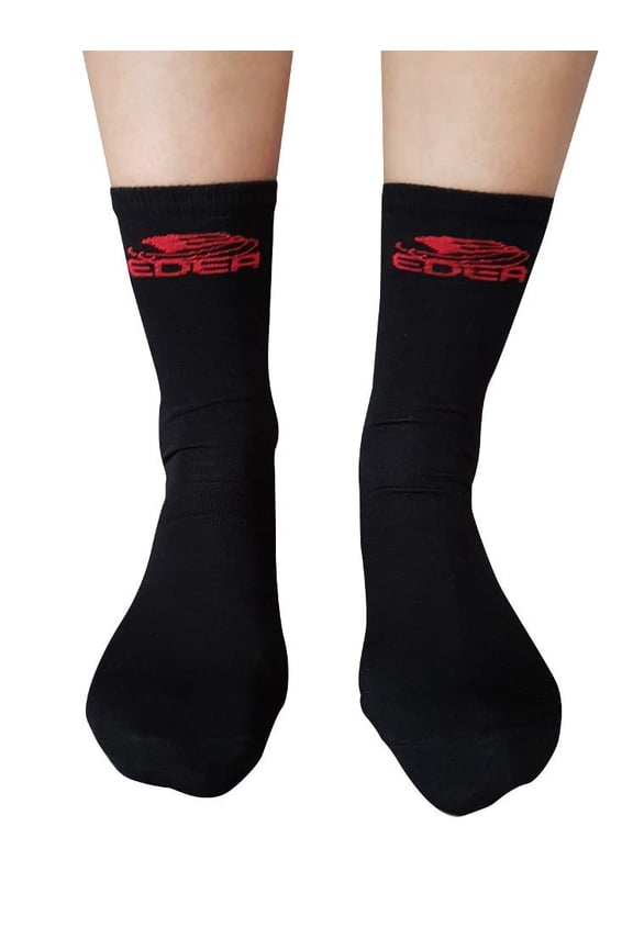 EDEA Skating Socks (Black, Medium (240-270))