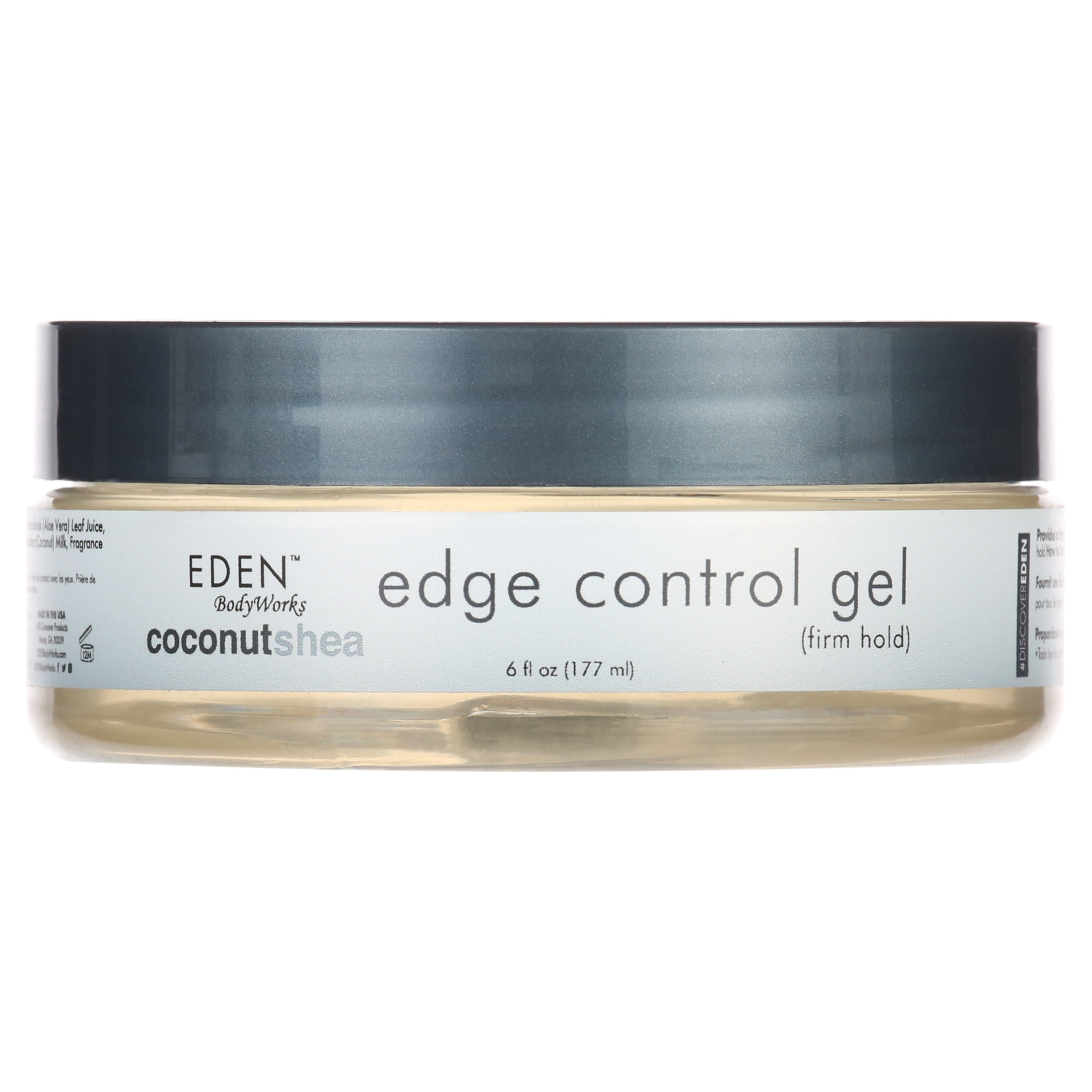 Eden BodyWorks Coconut Shea Edge Control Gel 6 fl. oz., Moisturizing, Unisex