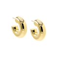 thumbnail image 1 of EDEN Bubble Chunky Gold Hoop Earrings For Women, 14K Plated Gold Hoops Earrings, 1 of 2