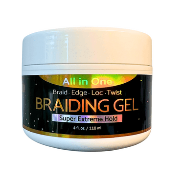 EDEN Extreme Hold Braiding Gel with Argan & Tea Tree Oil: Moisturizing, Anti-Flaking, No Whitening, Unisex, 4oz