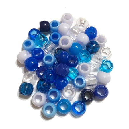 EDEN HAIR BEADS MIX BLUE #BR9