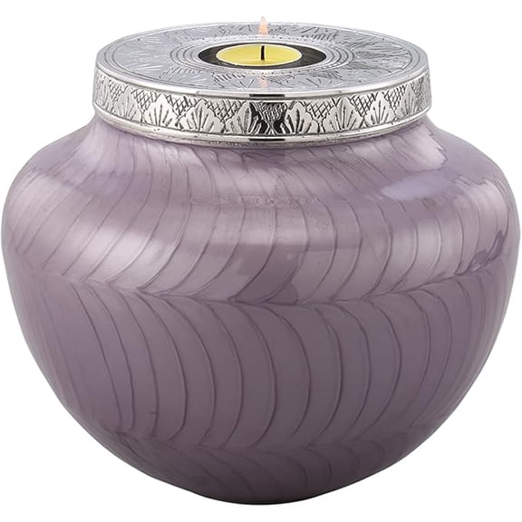 EDEN URNS - Decorative Urns for Ashes Adult Male and Female  Round Urn to Display at Home | URNS for Ashes (Blue)