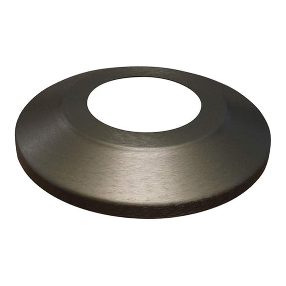 EDER Flag Mfg Standard Profile Aluminum Flash Collar- Bronze, 3" Pole Diameter, 12" Outside Diameter