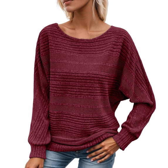 EDFBUYKRS Blouses for Women Dressy Casual Long Sleeve Shirts for Women Womens Tops V Neck Ladies Tops and Blouses Early Fall Fashion 2026 S