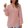thumbnail image 1 of EDFBUYKRS Blouses for Women Dressy Lace Pleated Tunic Tops Casual Long Sleeve Fall Shirts Xxl, 1 of 4